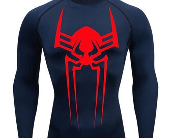 Spiderman Herren-Kompressionsshirt für das Fitnessstudio