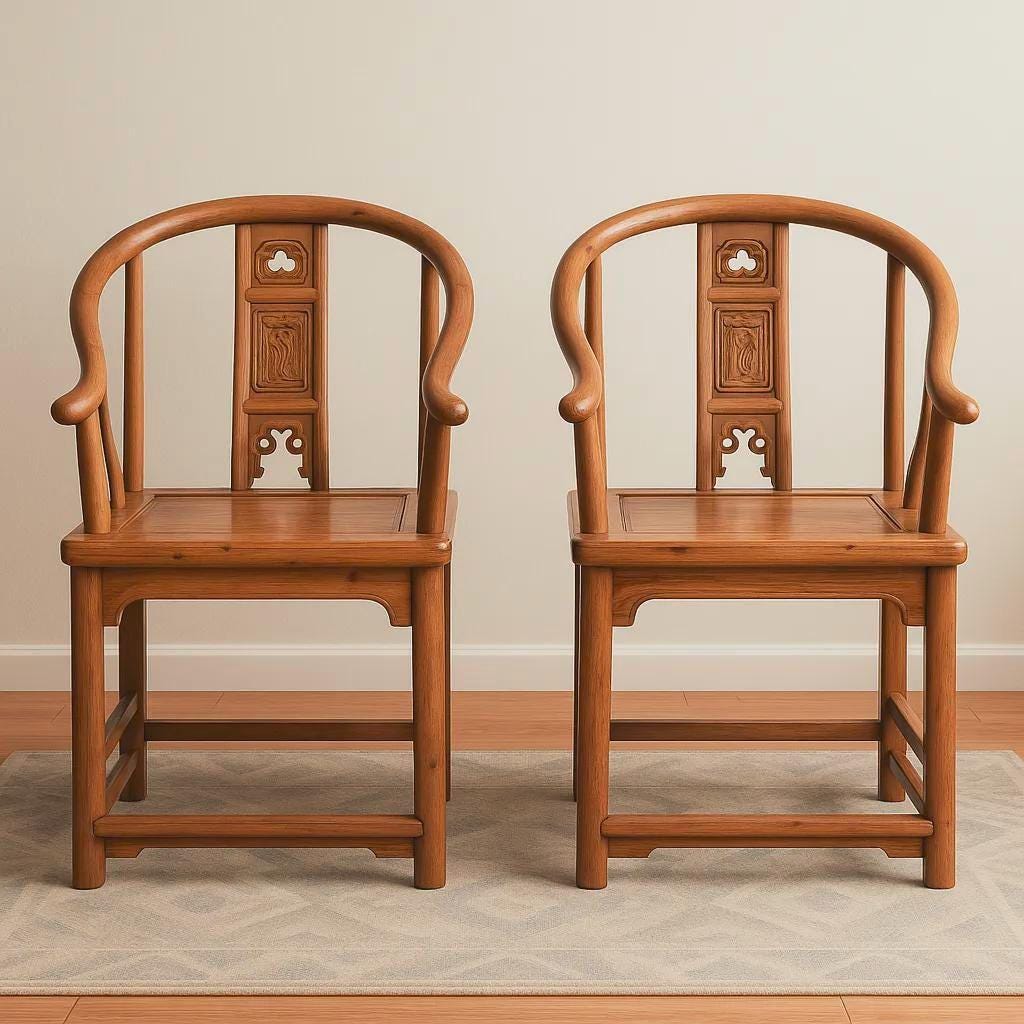 Ming Horseshoe Chair - Etsy