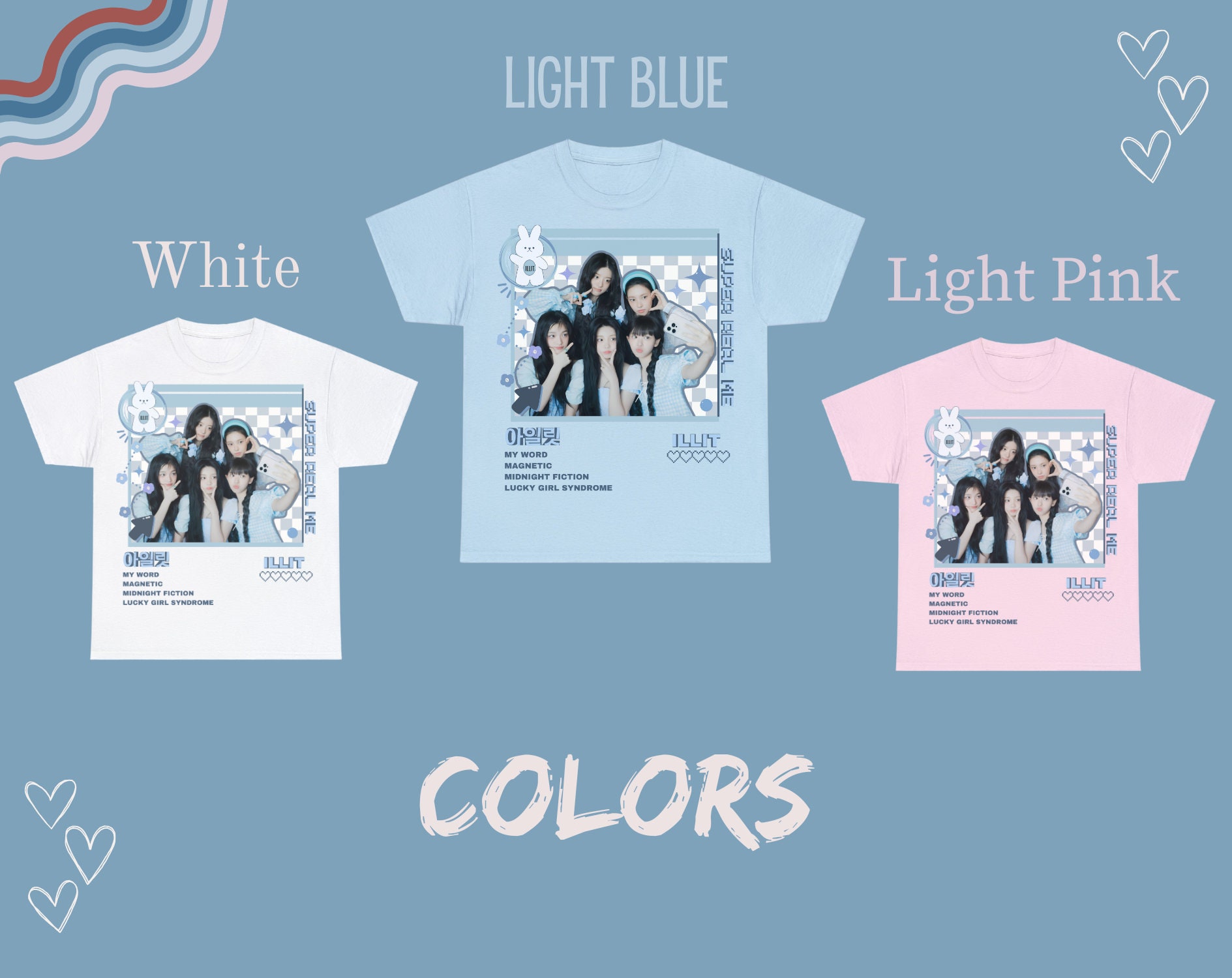 Illit Magnetic Tshirt, Illit Lightstick, Illit Merch, Illit Illit Magnetic Tshirt, Illit Lightstick, Illit Merch, Illit