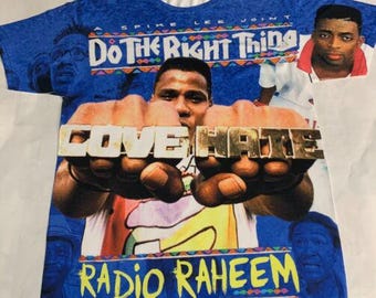 D0 The Right Thing Blue Shirt Sp1ke Lee Movie Black History Month Christmas Gifts