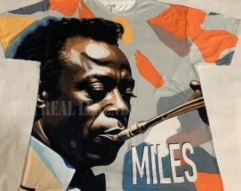 M!les Davis Shirt Jazz Music Legends Black History Month Old School