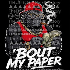 PNG Digital Download Gorilla Boss Money Hustler Gwap Bout My Paper Spend Dat