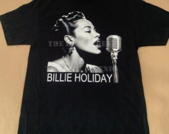 Bill!e Holid@y Shirt Singing Jazz Old School Black History Month