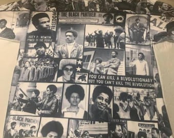 Black Panther Party Shirt Collage Fred Hampton Huey P. Newton Bobby Seale Assata Shakur Black History Month Juneteenth Christmas gifts