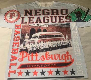 NEGR0 LE@GUES Crawfords Baseball Shirt Juneteenth Black History Month Sports Mothers Day Fathers Day Gifts Christmas