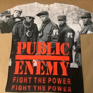 Publ!c Enemy Fight The Power Shirt Old School Rap Hip Hop Music Mothers Day Fathers Day Gifts 80's rap  90's Rap Christmas