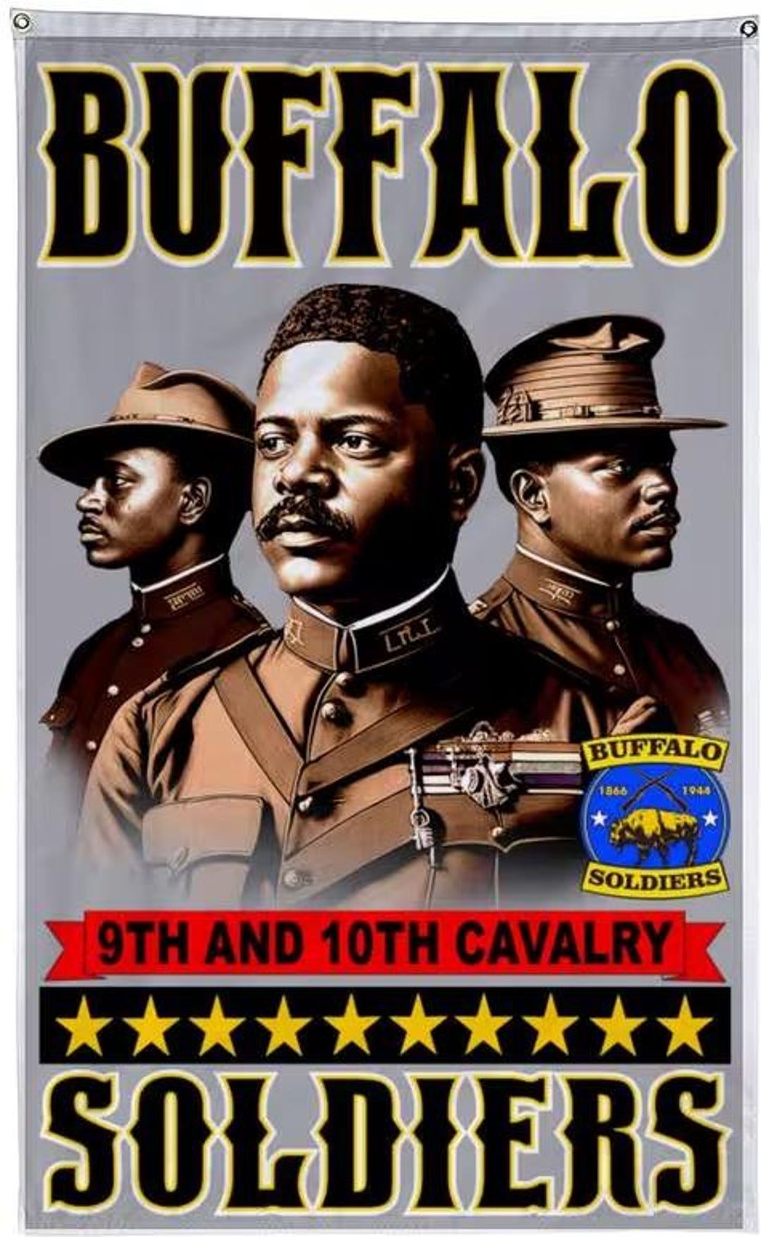 We Can We Will Buffalo Soldiers Garden Flag Us Army Ready and Forward DT02