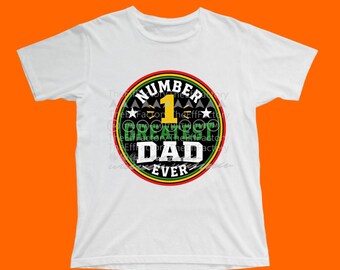 White Cotton Shirt Number 1 Dad Fathers Day Celebrate Dads matter