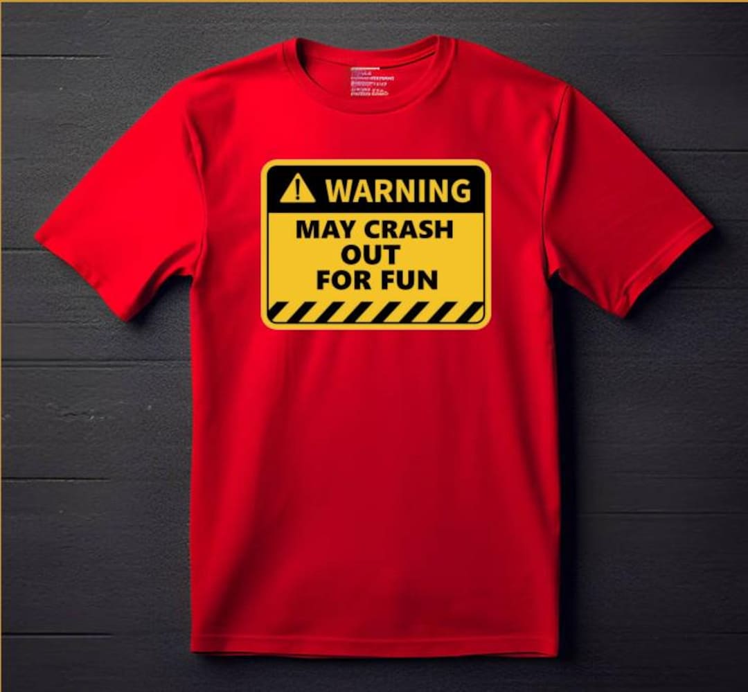 Red Shirt Warning Crash Out Quotes Christmas Gifts - Etsy