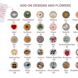 Add on designs & flowers for the Infant Baby Romper