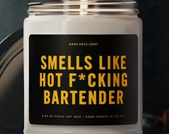 Gift for Bartender, Funny Bartender Gift, New Bartender Gift, Bartending Candle for Girlfriend, Gift for Bartending Friend, Bar Decorations