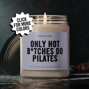 Funny Pilates Gift Idea for Pilates Instructor, Fitness Trainer Gift for Pilates Lover, Candle for Pilates Decor, Pilates Gift for Her Yoga