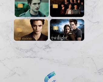 Twilight Saga Edward Bella Credit Card sticker -small chip