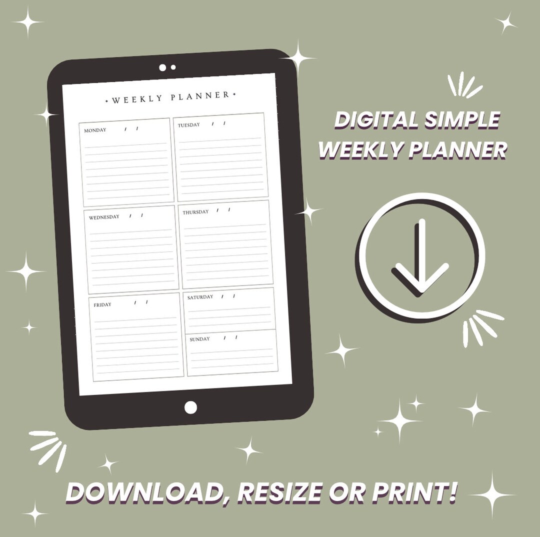 2024 Digital Weekly Planner | THAT GIRL Planner | Digital Weekly ...