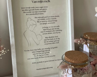 Van mijn melk - Printable gedicht