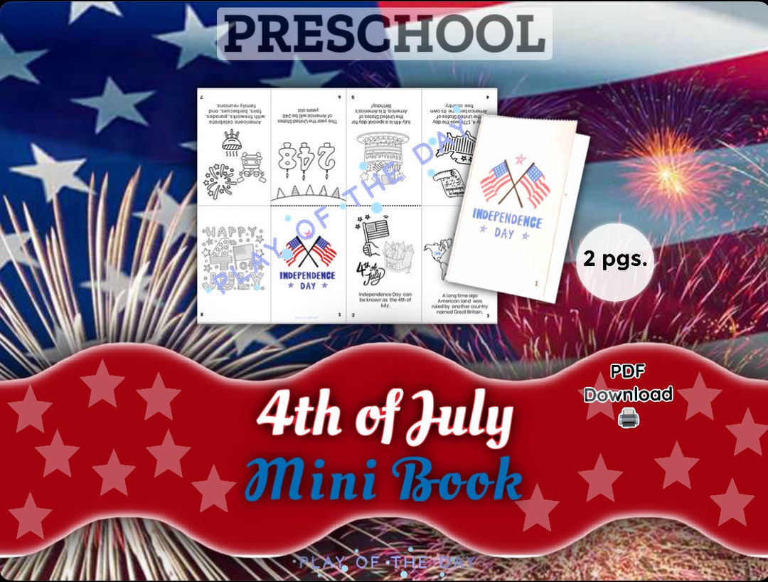 free 4th of july mini books