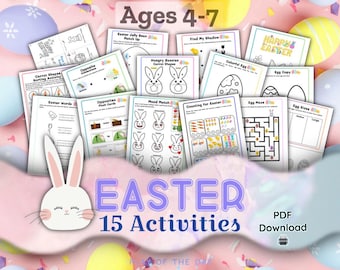 Easter Themed Activities & Worksheets, Preschool Easter, Pre-K activities, Homeschool Easter Themed Worksheets, Early Education Activities