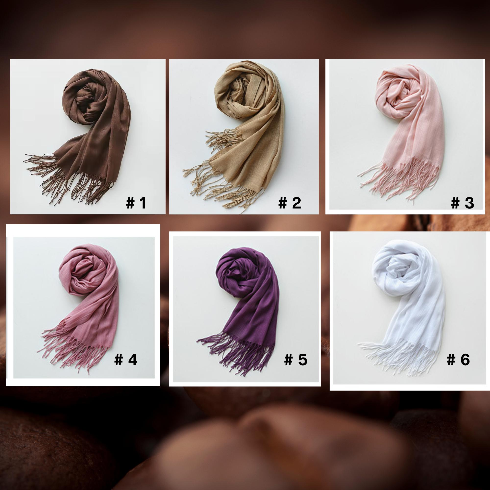 Unique Mom Birthday Gift, Personalized Birth Month flower gift, Soft Tassel Scarf, Birthday Gift for Mom, BFF, Sister, Daughter, Friend