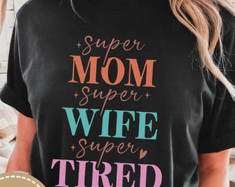 Tired Moms Club Shirt, Motherhood Humor Tee, Gift For Mom, Funny Mom Life Tee, Comfort Colors® Mom Life Shirt, Funny Mom Shirt, Mama Gift