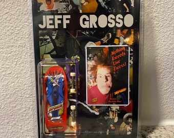 Custom made Jeff Grosso memorabilia tech deck