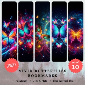 Butterfly Bookmarks Printable Bookmarks Cute Bookmark PNG Designs Book Lover Gift For Book Lover Butterfly Lover Gift Bookish