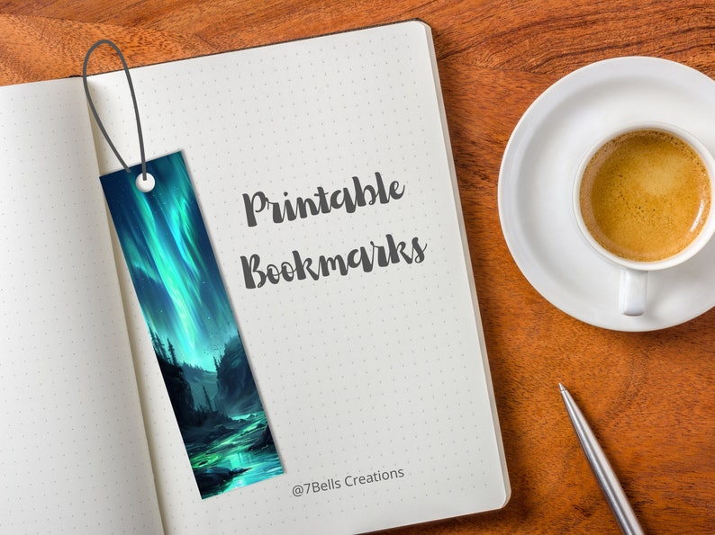 Northern Lights, Printable Bookmarks, Aurora, Aurora Night Sky, PNG ...