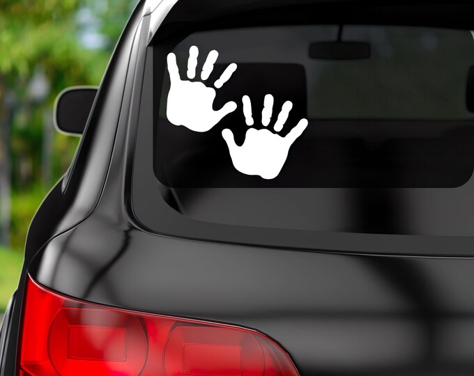 Handprint Vinyl Decal Sticker - Etsy Canada