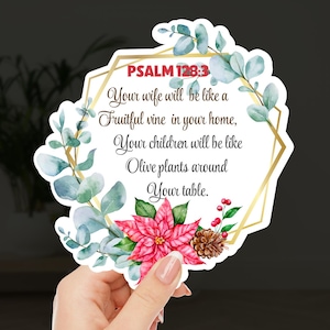 Vos enfants entoureront votre table Sticker Tentative de conception Sticker positif TTC FIV Méditation verset biblique Sticker grossesse
