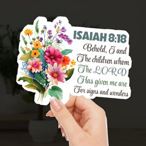 Autocollant de verset de la bible pour enfants Autocollant de verset de la bible TTC positif pour la FIV Méditation Autocollant TTC Écriture de grossesse Autocollant pour enfants, merveilles