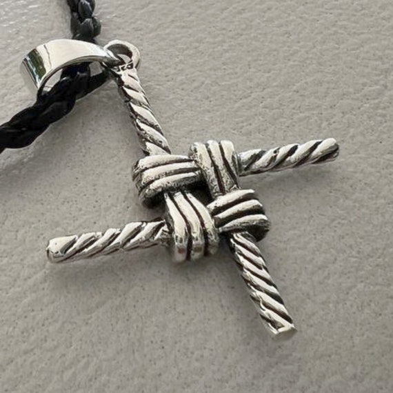 YFN Collana Croce Di Santa Brigida In Argento 925 | Gioiello Irlandese Con Tripla Luna E Dea | Regalo Per Donna