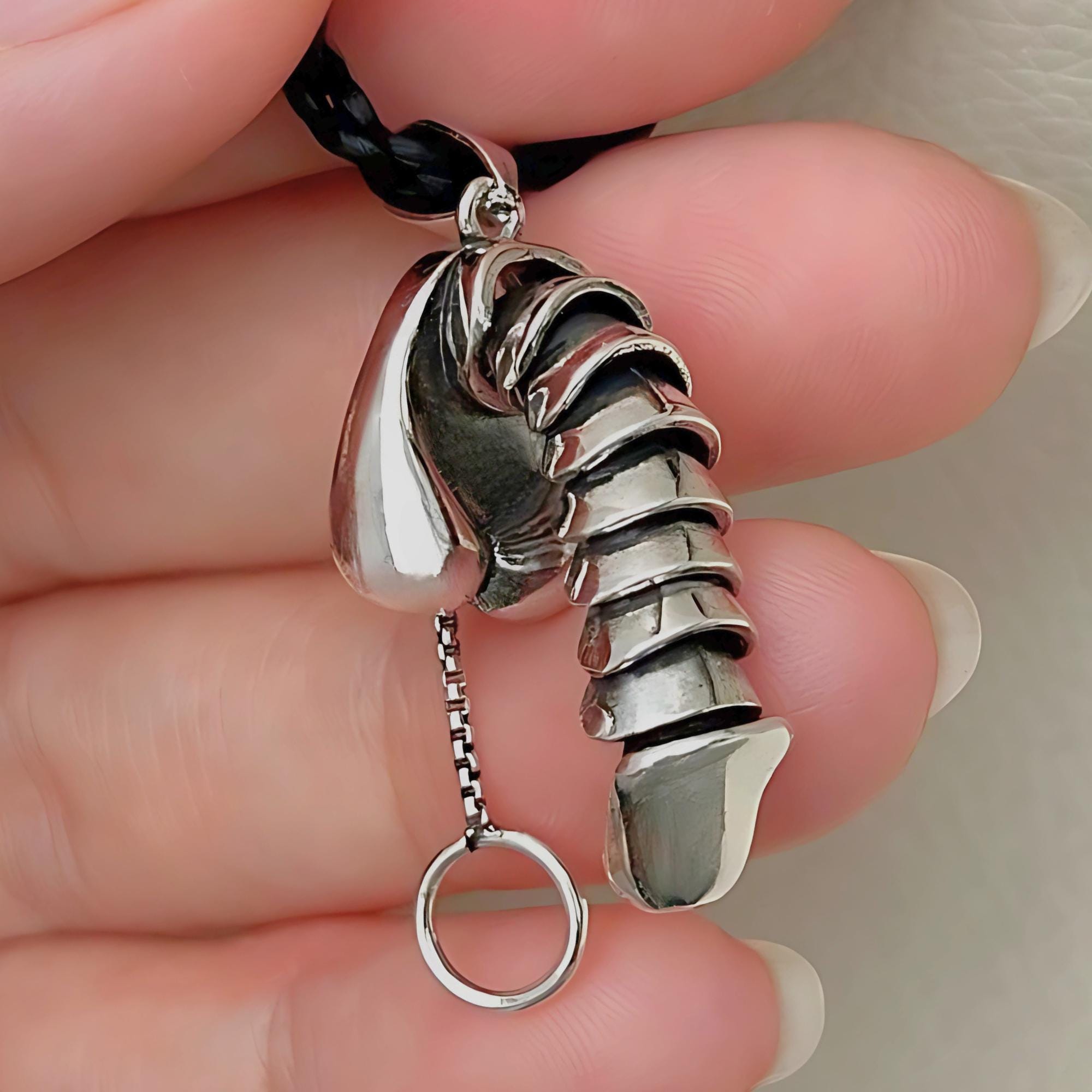 penisペンダント❸ Amazon.com: Vintage 925 Sterling Silver Penis Pendant Male