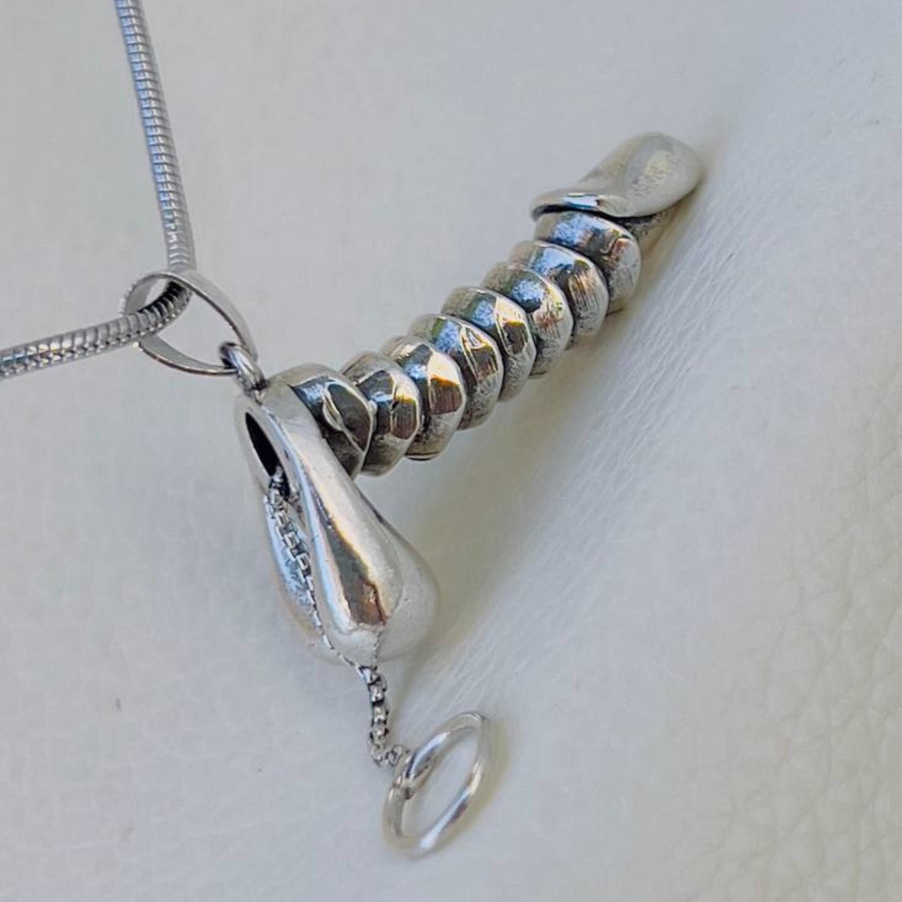Sterling Silver 925 3D Penis Pendant – Funny Erotic Jewelry Gift 
