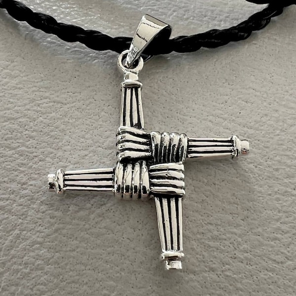 Saint Brigid's Cross, Bronze Celtic Cross, St Brigit’s, Irish Cross, Celtic Talisman Protection Symbol Handmade Pendant Sterling Silver 925!