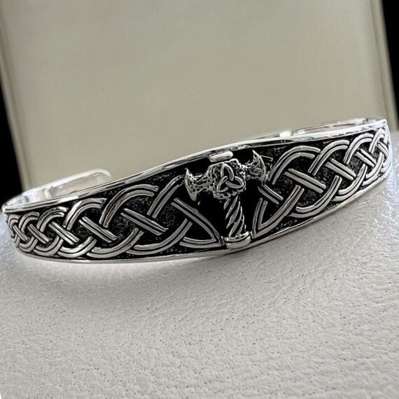 Bracciale in Paracord Thor Hammer in argento sterling | Artigianale | Gioielli vichinghi