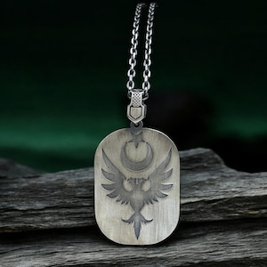 Handcrafted Sterling Silver Custom Quote Pendant Necklace