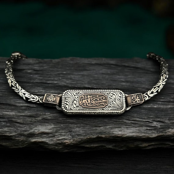 手作り925シルバーメンズブレスレット：パーソナライズされた