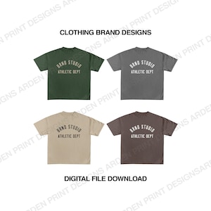 Custom Clothing Brand Design PNG File, Streetwear Design, Thrift Design, Brand Design, Tshirt Design, Graphic Design, DTF, DTG, Subli, etc