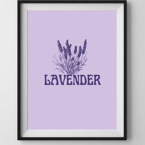 Lavender Floral Print
