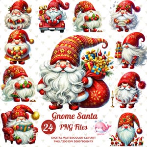 christmasgnome santa christmas gnomee santa gnomes Christmas gifts Christmasgift christmasgnome png christmas santa clause png bundle