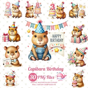 capybarapng valentine png bundl birthdayclip art capybara png svg lovely animals png digital kids birthdayclipart clipart birthday cuteness