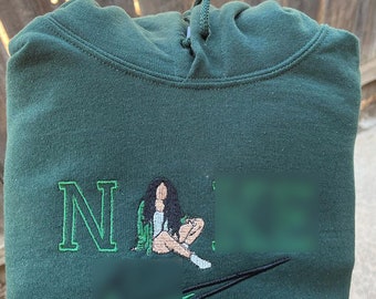SZA SOS Embroidered Sweatshirt Hoodie, Gift for Her, SZA Merch, Sos Tour shirt, Ctrl sza Shirt, Trendy Sweatshirt