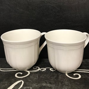 Mikasa Ultima Super Strong Fine China Antique White Tea Coffee Cup (Set Of 2)