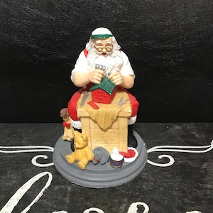 Vintage Santa Claus Making Toys Collectible By Jaimy Figurine