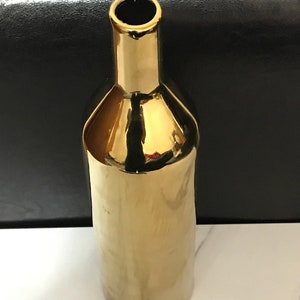 Tall Gold Decorative Vase