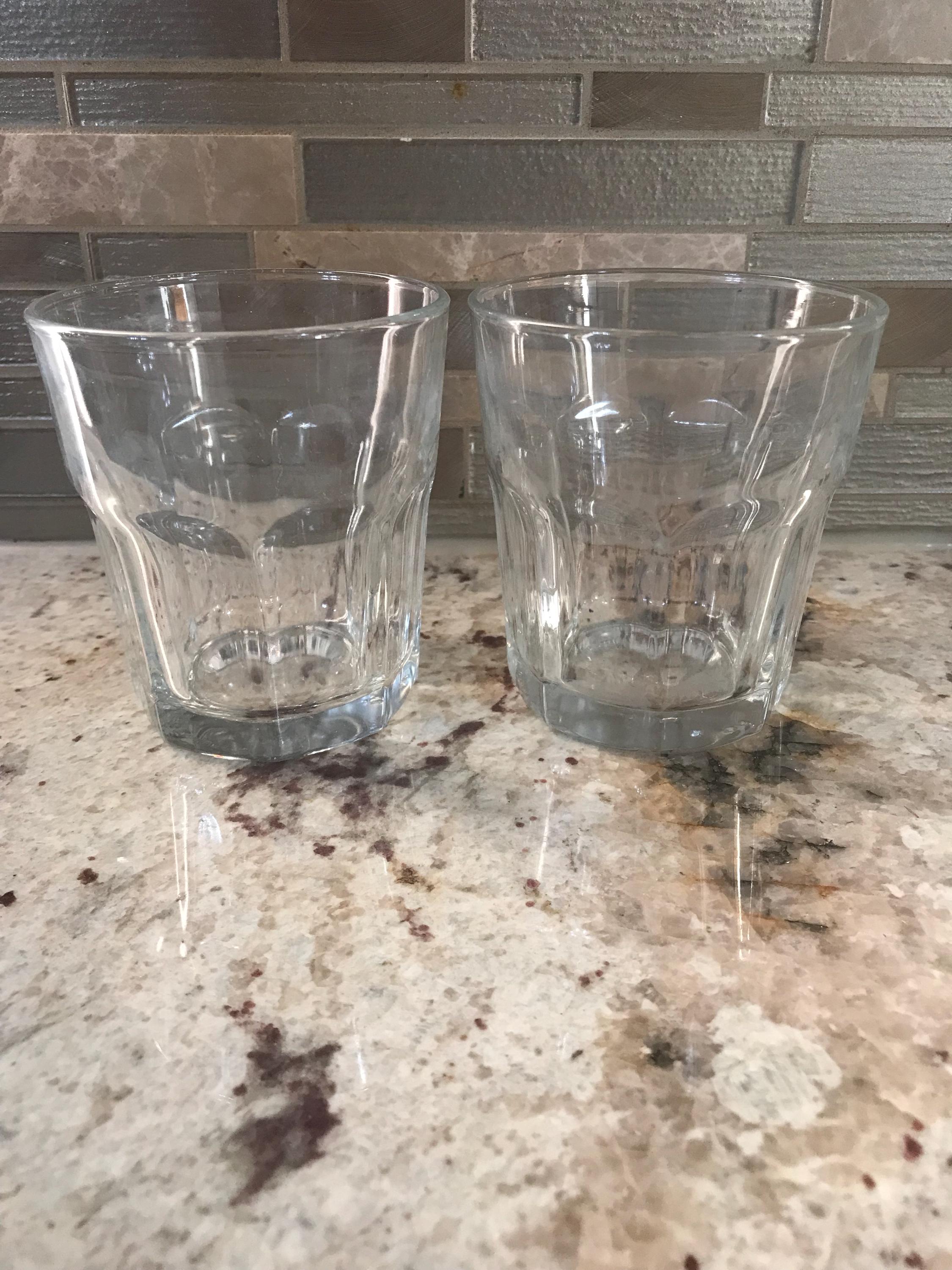 Libbey Ribbed Glassware Libbey Duratuff Ribbed Vertical Lines Heavy Thick on the Rock Liquor ...