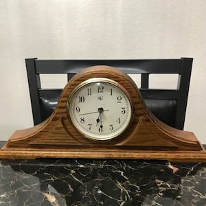 River City Clocks Walnut Mantel Clock Radio Controlled - Etsy