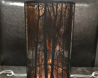 Kupfer und Schwarz Verzweigung Baum Kerzenhalter Dekor