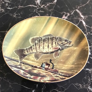 1995 The Bradford Exchange Small Mouth Bass Collectible Plate