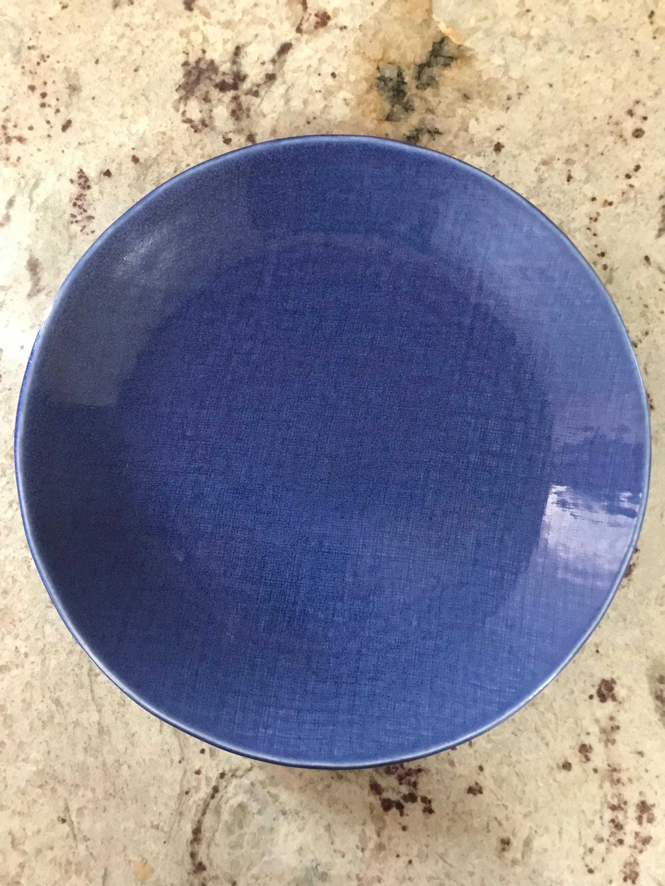 Mikasa Dark Blue Stone Mountain Denim Stoneware Round Durable Oven