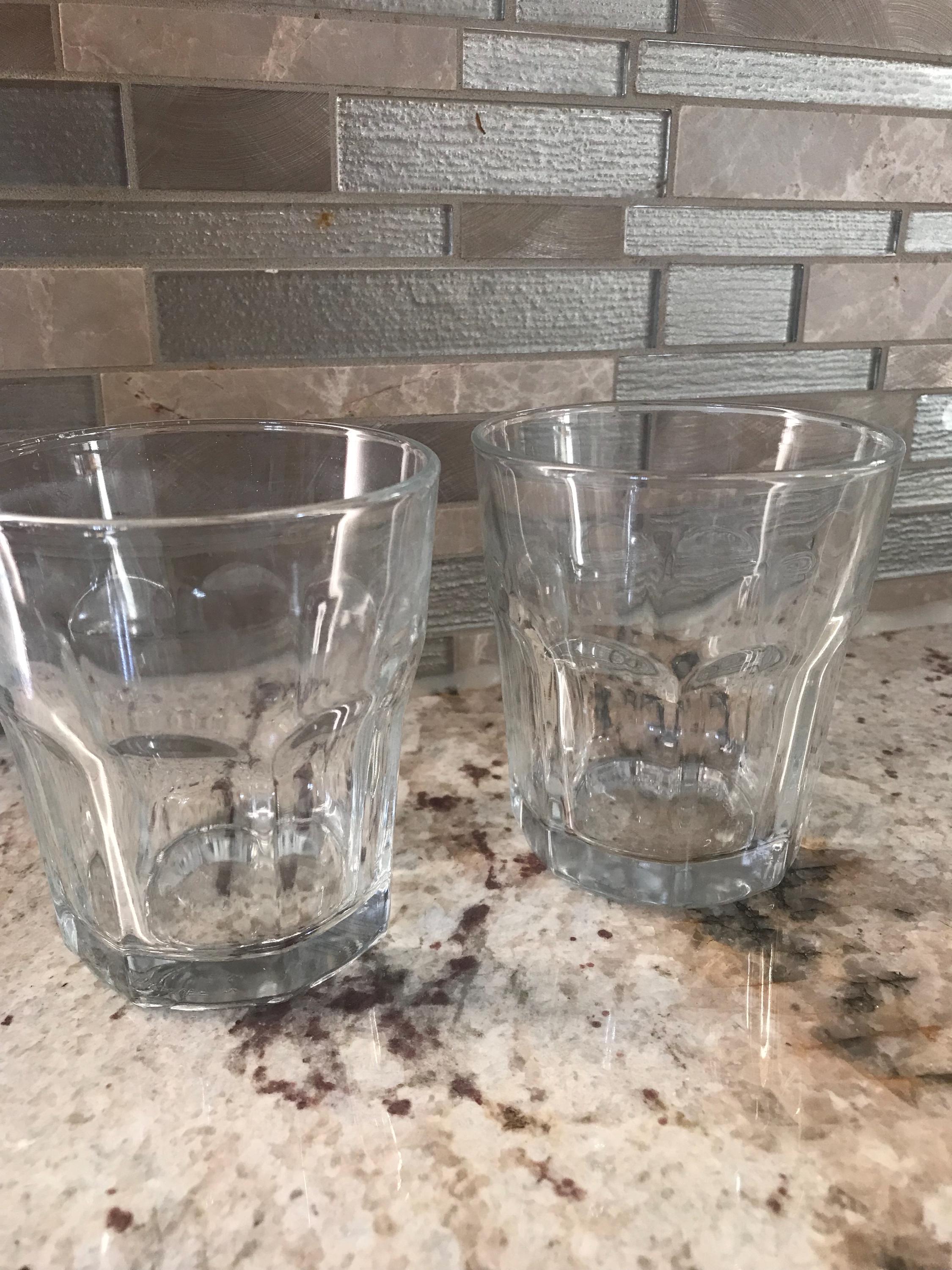 Libbey Ribbed Glassware Libbey Duratuff Ribbed Vertical Lines Heavy Thick on the Rock Liquor ...